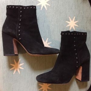Coach black suede boots, 36.5